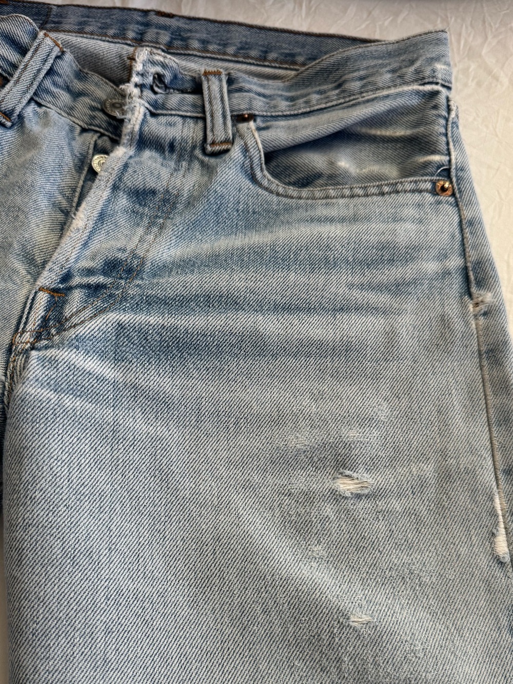 Red line Vintage Levi's Light Blue - Picture 11 of 12